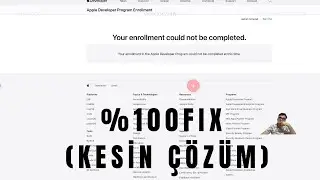 %100 Çözüm 'Your enrollment could not be completed' Apple Developer Account