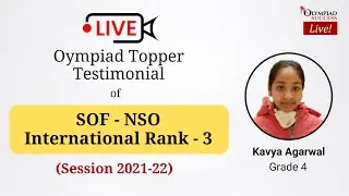 Science Olympiad Winner | SOF NSO International Rank 3 | Kavya Agarwal | Olympiad Success
