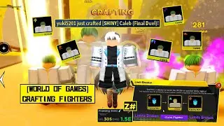 New Map SHINY Craft Fighter! Max LVL305 Z#Limitless Divine Flaming Hero!! Anime Fighters Simulator