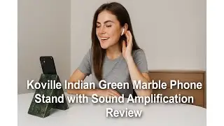 📐 Koville Indian Green Marble Phone Stand with Sound Amplification Review 📣