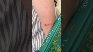 Tahereh Mafi tattoo reveal! #shatterme #taherehmafi #aaronwarner #igniteme #booktattoo #watchme