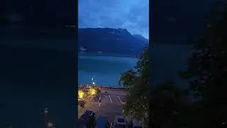 브리엔츠 호수 숙소 앞에서 펼쳐지는 공연소리 (우주 자느라 못 나가봄) #switzerland #swiss #brienz #brienzersee #공연 #Brienzerburli
