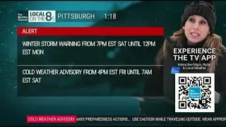 Local on the 8s with Winter Storm Warning/Cold Weather Advisory - Pittsburgh, PA (1/24/2026)