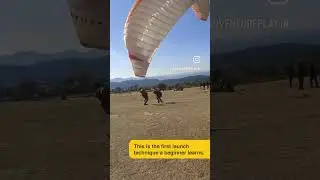The Alpine Launch also known as 'Forward Launch' in Paragliding #adventureplay #paragliding #travel