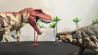 Ceratosaurus vs Ankylosaurus | Hammond Collection Stop Motion