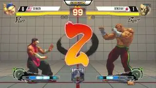 Seinken (Yun) vs Bonchan (Sagat) - CEO 2015 USF4 - 720p 60fps