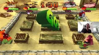 Let's Replay Crash Bash Part 5: Funniest Moments With Rilla Roo & Facecam!