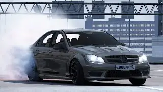 Беспредел на Mercedes-Benz C63 W204🔥 // Шашки ASSETTO CORSA🚗