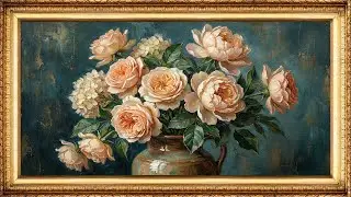 Beautiful Floral Art Series | Rose Painting Display