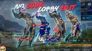 No Love - Shubh Lobby Edit 😈|| No Love Lobby Edit || Android Lobby Edit 🥵😍