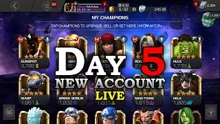 Day 5 - New Account Challenge - LIVE | Marvel Contest of Champions Live Stream