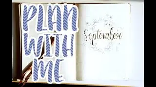 September 2018 plan with me  fall theme bullet journal bujo planner