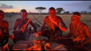 hadzabe bushmen eating baboon - hadzabe tribe lifestyles