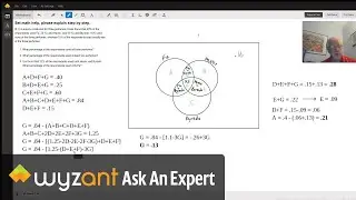 Using a Venn diagram to help set up the equations
