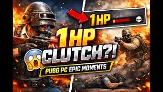 1 HP CLUTCH?! 😱 | PUBG PC Epic Moments & Insane Clutch Win