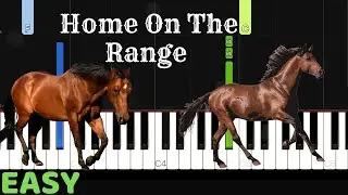 Home on the Range - EASY Piano Tutorial -- Tunes With Tina