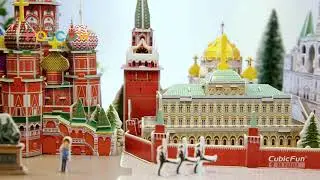 MC266h CBF   Brand New Cubicfun Cityline &mdash; Architectural Moscow Cityline Collection 3D Puzzle 1080p