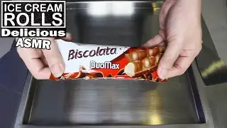 Biscolata Cookies Ice Cream Rolls | Biscolata Dua Max Cookies Fried Ice Cream Rolls | ASMR