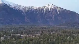 Jaffray town and mountains British Columbia Canada April 2025