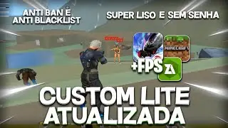 [PARA TODOS CELULARES!] CUSTOM LITE FREE FIRE COM 3 MB GR&Aacute;FICO DE MINECRAFT DA NOVA ATUALIZA&Ccedil;&Atilde;O