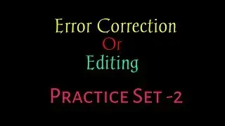 Error Correction Practice Set-2