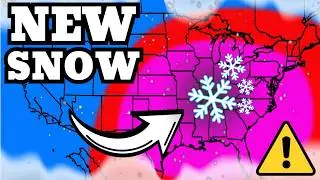 NEW Snow About To Hit Millions - 80 Cities Forecast...