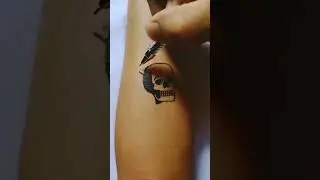 How To Draw Skull Tattoos With Pen #tattooartist
