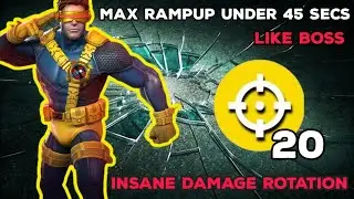 How to Max Rampup Cyclops (Blue Team) Easily Under 45 Secs like Boss - Insane Damage Rotation