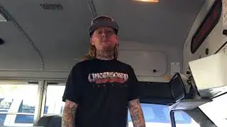 Party Bus with custom upgrade audio system in a 2003 Ford, L.A. Rams themed