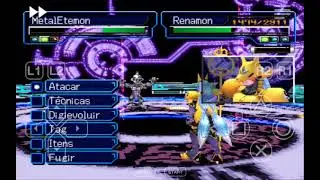 Sakuyamon e MegaloGrowmon Vs Genbu Leader - Digimon World 2003 - Leader Battle