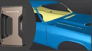 Digitalização 3D de um Dodge Challenger com Einscan PRO HD