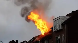 Twee gewonden bij felle uitslaande woningbrand in Leeuwarden
