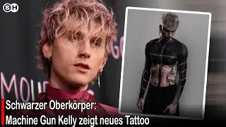 Schwarzer Oberk&ouml;rper: Machine Gun Kelly zeigt neues Tattoo #germany #breakingnews