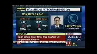 Aditya Welekar, ET Now, Results- Tata Steel, 27 January 2025