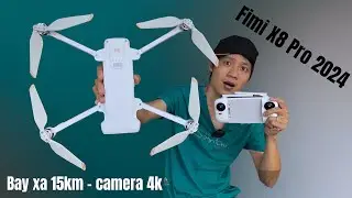 Fimi X8 Pro 2024 - Flycam bay xa 15km - Camera 4k - Kháng gió cấp 8 - Có Cảm Biến vật cản - Đi Theo
