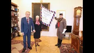 Slavnostní předání prezidentského praporu České obci sokolské na Pražském hradě