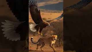 Eagle vs Leopard: Who Wins the Ultimate Predator Showdown?#shorts