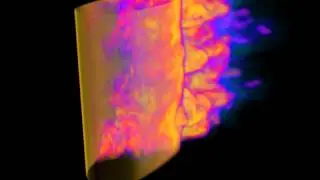 Vortex Shedding from Oscillating Cylinder