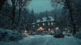 Tranquil Winter Snowstorm with Soft Wind and Snow Sounds for Deep Rest, Focus and Stress Relief