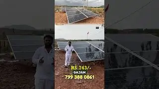 Solar Panel Installation in Farm Land with Bore Setup