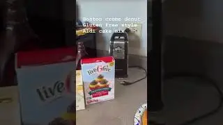 Boston cream donut gluten free style.  Aldi yellow cake mix gluten free #shorts #aldi