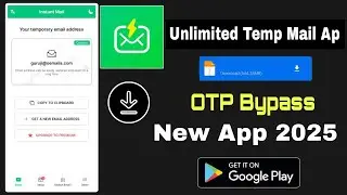 Tempmail Apk Download | Temporary Gmail Account Create | Fake Mail OTP Bypass Sign Up