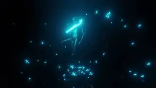 Vapourware Statue & Neon Light 4K Loop Background Video | No Copyright Motion Loop Video