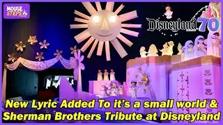 New Verse Added to 'It's a Small World' for Disneyland 70 & Sherman Brothers Tribute on Main Street