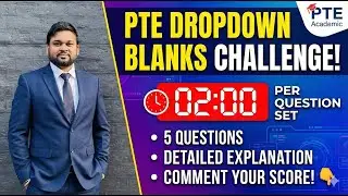 PTE Reading Challenge: 5 Dropdown Blanks in 10 Minutes! ⏱️ (Can You Pass?)
