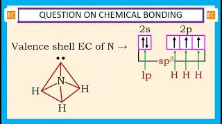 OQV NO &ndash; 409 The hybridization of the central atom N and the shape of the molecule NH3 is---
