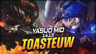 ToastEUW - Yasuo vs Aurelion Sol MID Patch 14.13 - Challenger Yasuo Gameplay