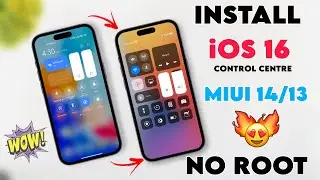 INSTALL iOS 16 Control Centre in MIUI 14/13 🔥Ios 16 Install in MIUI 13 In Any Xiaomi Devices NO ROOT