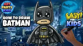 How to Draw Batman | Fun & Easy Art Lesson for Beginner Artists & Kids