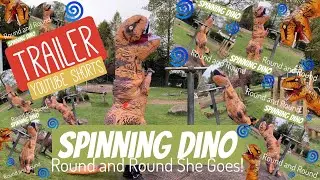 T Rex Hilarious Inflatable Dinosaur Costume (AT THE PARK) #SHORTS 🦖 FUNNY SPINNING DINO SUIT 🌀